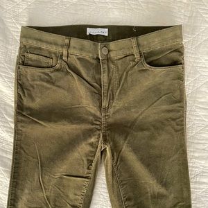 Loft Zip Bottom Corduroy Pants